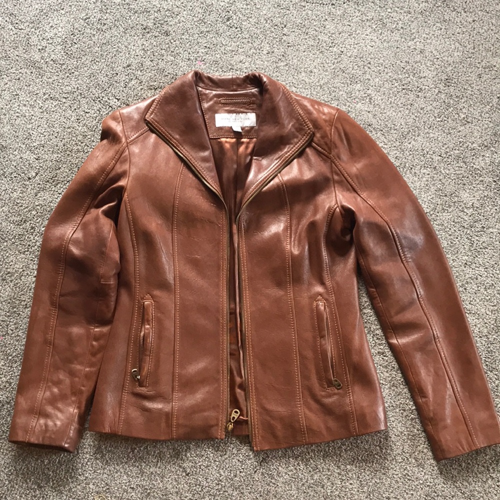 Small Brown Leather Jacket
